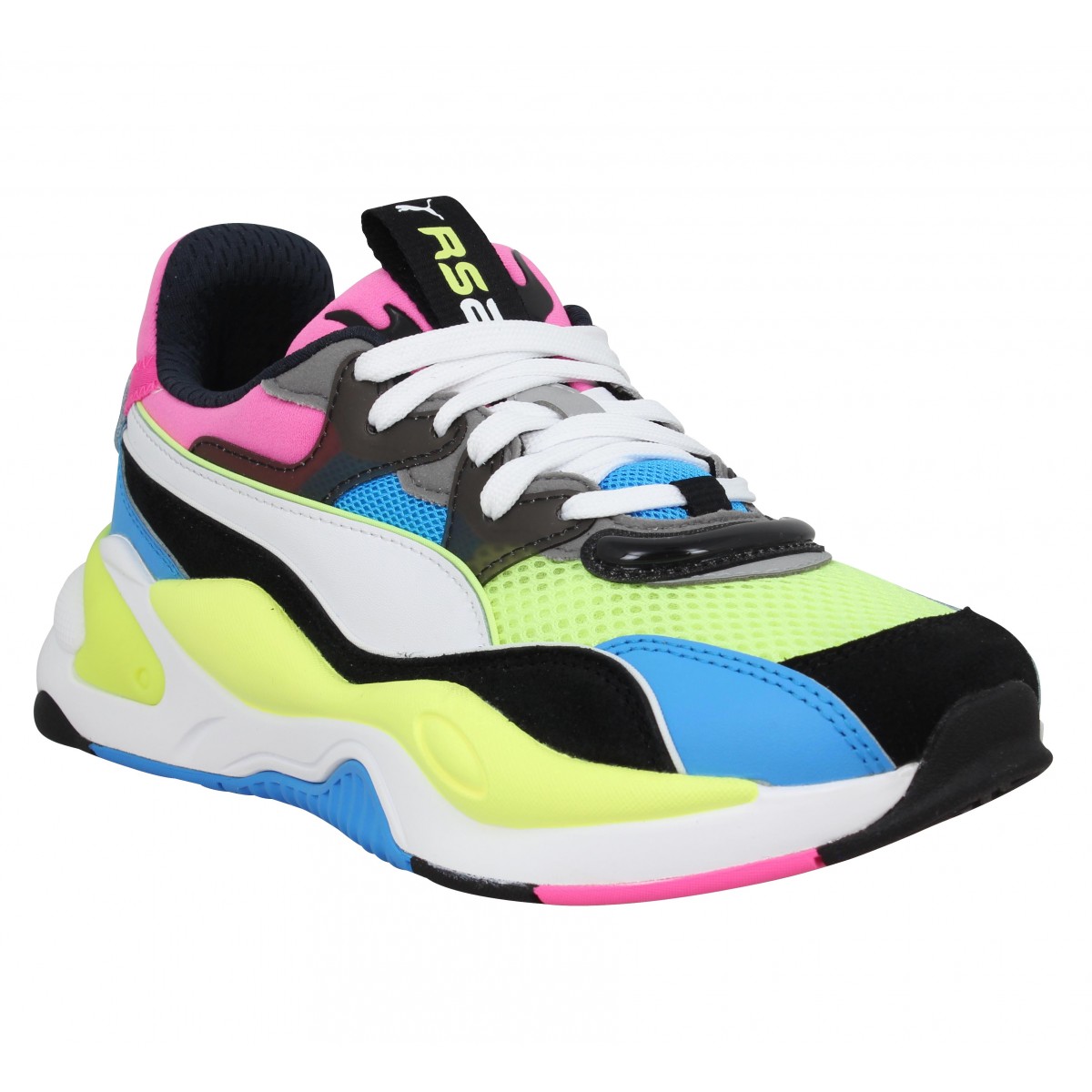 PUMA RS-2K Internet Exploring toile Femme-37-Noir Jaune Textile -  Chaussures Femme