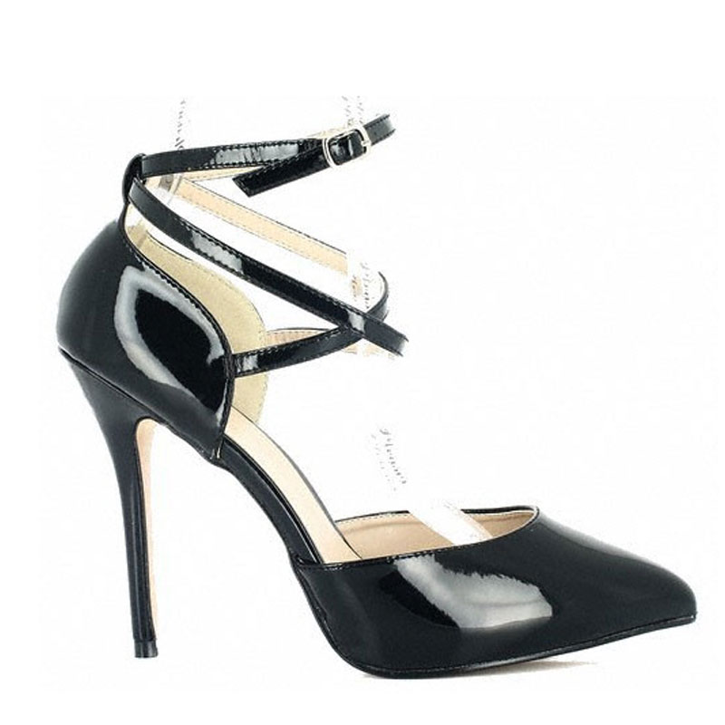 Escarpins Orsay Zhabtuc - Talon 12cm - Bride Cheville - Bout Pointu - Mariage/soirée - 36-42